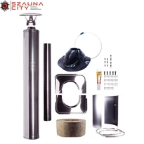 HARVIA komplett kéményrendszer 1500mm födémátvezető szigeteléssel WHP1500