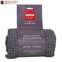 HARVIA szauna lepedő 75x150cm 75% pamut, 25%len szürke