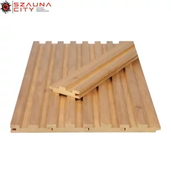 Thermowood nyár bordázott csomómentes szauna lambéria 15x68m
