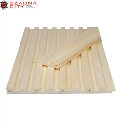 Fehér nyár bordázott csomómentes szauna lambéria 15x68mm 