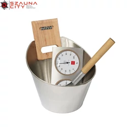 HARVIA Luxus szálcsiszolt dézsa szett