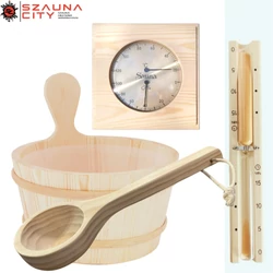 Basic szauna fenyő dézsa szett