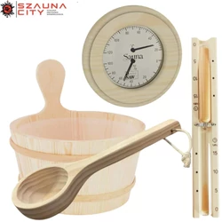 Basic szauna fenyő dézsa szett