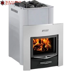 HARVIA 20 Pro Duo fatüzelésű szaunakályha luxus ajtókerettel üvegajtóval