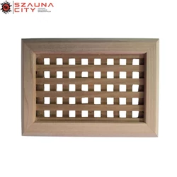 Szauna szellőzőrács themro nyárfából Szauna szellőzőrács themro nyárfából