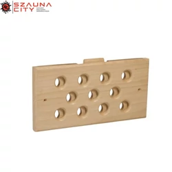 Szellőző rács thermowood nyárfából 235x125x16 mm szabályozható légmennyiség Szellőző rács thermowood nyárfából 235x125x16 mm szabályozható légmennyiség