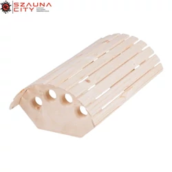 Sarok szauna lámpaárnyékoló csomós lucfenyő