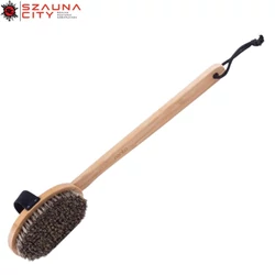 Rento ovális hátkefe 41cm, sötét, hőkezelt bambusz