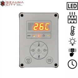 WELLMATIC LED Finn fehér szaunavezérlő 11kW WELLMATIC LED Finn fehér szaunavezérlő 11kW
