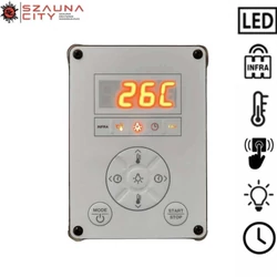 Wellmatic LED fehér Infraszauna vezérlő 3,5kW Wellmatic LED fehér Infraszauna vezérlő 3,5kW