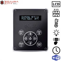 WELLMATIC LCD Finn szaunavezérlő 11kW WIFI WELLMATIC LCD Finn szaunavezérlő 11kW WIFI