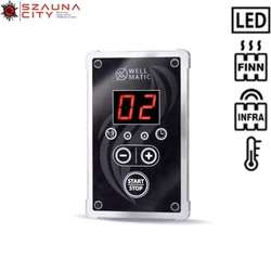 WELLMATIC Mini Finn-infra kombinált szaunavezérlő VM-MS-T 1.0 WELLMATIC Mini Finn-infra kombinált szaunavezérlő VM-MS-T 1.0