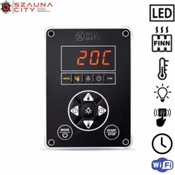 WELLMATIC LED Finn szaunavezérlő 11kW WIFI WELLMATIC LED Finn szaunavezérlő 11kW WIFI