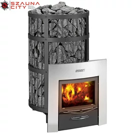 HARVIA Legend 300 DUO falátvezető idommal üvegajtóval luxus kerettel