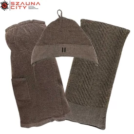 Rento Kenno női barna színű szauna textil szett