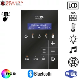 LOTUS LCD Infra szaunavezérlő 5kW WIFI 