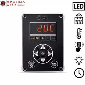 Wellmatic LED infra szaunavezérlő SA-LED-I 1.3