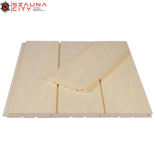 Fehér nyár csomómentes szauna lambéria 15x120mm STS